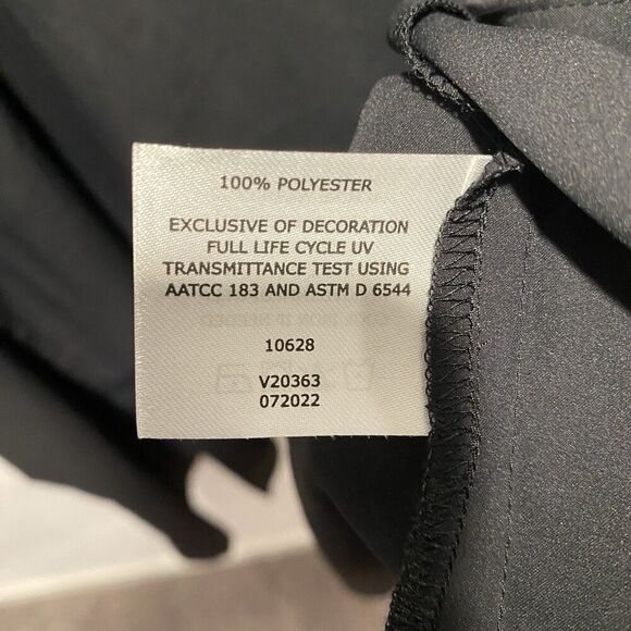 Coolibar Black Shawl Long Sleeve Open Front Cover Up Women’s Large Elastic Cuff - Picture 7 of 10